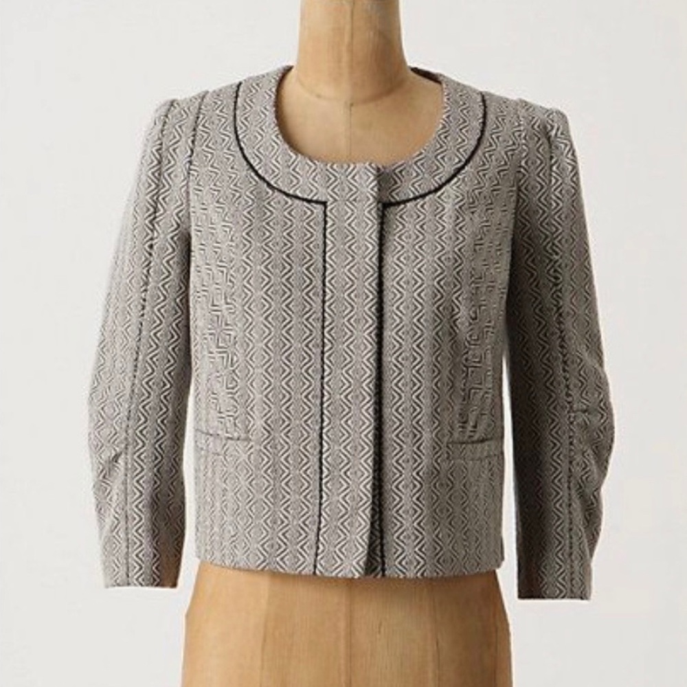 Anthropologie Coquille Eyes For You Blazer Jacket